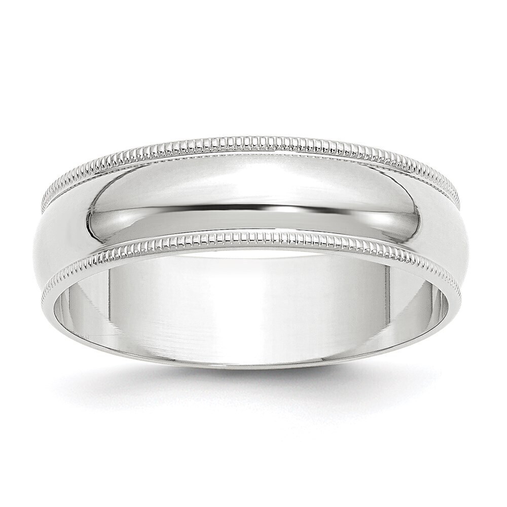 Kazi Luxury 14KW 6mm LTW Milgrain Half Round Band Size 14